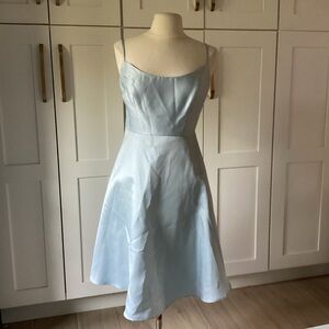 ALFRED SUNG Sky Blue Midi Dress